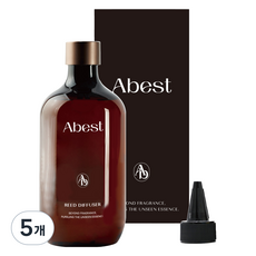 아베스트 대용량 디퓨저 리필액, 클린코튼, 500ml, 5개