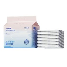 Shiyuejiejing 十月結晶 拋棄式隔尿墊 不織布 木漿 高分子 熱熔膠 PE膜, 白色, 1包