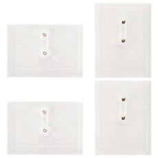 Tailstar 透明文件夾 便利貼收納盒 橫式 + 直式, 透明, 2套