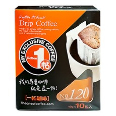 一帖咖啡 NO.120 濾掛式咖啡包, 12g, 10包, 1盒