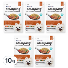 페노비스 전연령 강아지 미트팡 하이포알러제닉&눈물 화식사료, 연어, 80g, 10개