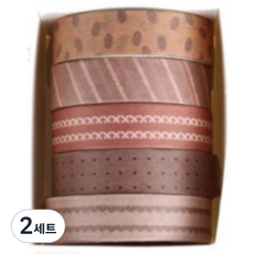 KOKA 自然設計紙膠帶5款套組 04 松葉, 2套, 混合色