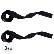 발레오 타이거 놓치지 않는 스트랩 헬스 데드리프트 좌우세트, 3세트, 블랙