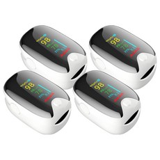 液晶指尖脈搏血氧機(家用型), 白色, 尺寸3.7cmX5.9cmX3.5cm (±5%), AD901, 4台