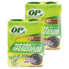 OP 茶樹抗菌海綿菜瓜布, 4個, 2包