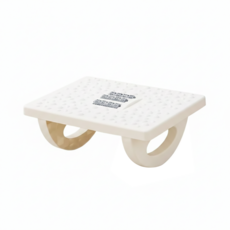 舒適養生按摩腳凳, 白色, 1個