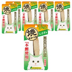 INABA CIAO 啾嚕 本鰹燒魚柳條 綠茶消臭成分配合 日本國產品, 吻仔魚, 6包, 25g