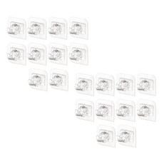 LIFELIME 窗簾桿支架 伸縮桿固定座 掛鉤, 20個, 透明