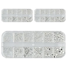 Trend Metal Ban Cham Ban Ball 指甲零件, 3組, 銀飾