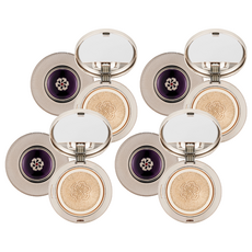 THE FACE SHOP 菲詩小舖 蘂花譚煥生保潤BB氣墊粉餅 20g+補充蕊 20g, 21 Light Beige, 4組