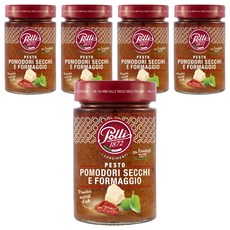 폴리 선드라이 토마토 앤 치즈 페스토 소스, 190g, 5개