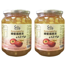 SaVia 世比芽 蜂蜜蘋果茶 950g/罐 韓國產, 2罐