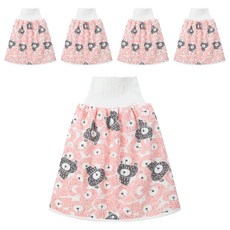 日本竹纖維隔尿裙, 粉熊, 5件