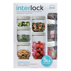 LocknLock 樂扣樂扣 儲物罐套裝 INL201S001-CHS, 白色 + 透明色, 1組