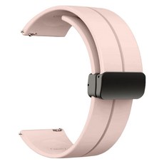 Ergotech 人因科技 Anion 負離子能量TPU磁吸矽膠錶帶 22mm/20mm, 粉紅色, 1個