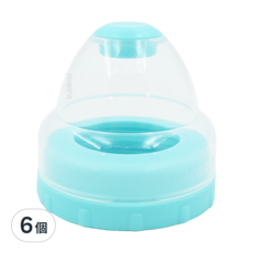 Simba 小獅王辛巴 不滴水寬口瓶蓋組, 天藍色, 6個