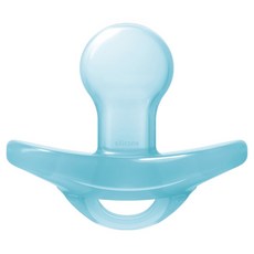 NUK SENSITIVE全矽膠安撫奶嘴, 0~6個月, 藍色, 1個