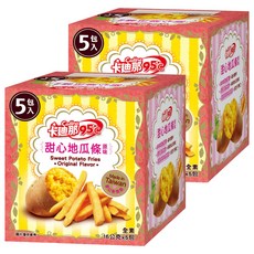 Cadina 卡迪那 95℃甜心地瓜條 全素 原味, 80g, 2盒