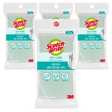 스카치브라이트 3M 망사 수세미, 1개입, 4개