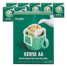 Mcnulty 肯亞AA手沖耳掛咖啡, 8g, 7包, 8盒