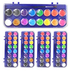 Fullcolors 全彩 水彩固體顏料 5入, 16色