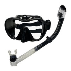 WEEK9 Aqua Turtle 浮潛面鏡組, 黑色