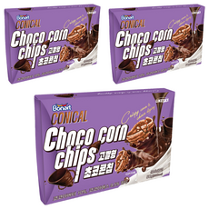 하늘처럼 고깔형 크런치 초코콘칩, 50g, 3개