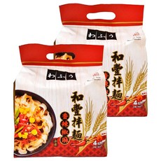 和豐拉麵 香辣椒麻拌麵, Set 4, 台灣製造, 428g, 8包