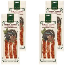 Herz 赫緻 火雞筋雞肉麻花辮 狗零食, 4個, 72g, 火雞