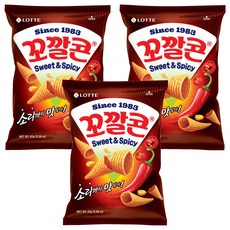 Kokkal Corn 玉米脆角, 濃郁辣味口感, 酥脆好吃, 67g, 3包