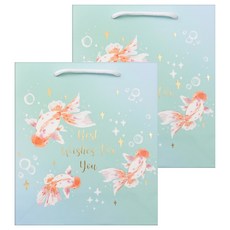禮品袋-池中波影M, 藍色, 2入