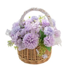 가팡 드라이플라워 꽃다발 TESI070 + 바구니, 08번 퍼플