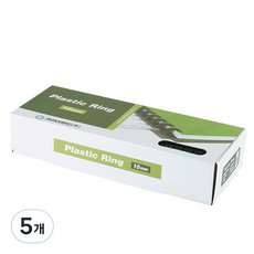카피어랜드 21홀 플라스틱링 100개입, 10mm, 흰색, 5개