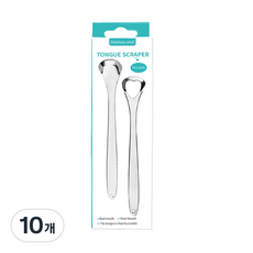 지바토 지클 혀클리너 스크래퍼 실버 15cm Z2054, 10개, 15g