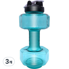순잠 무게조절 물아령 워터 덤벨 2600ml 민트, 3개