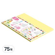 종이문화 SN 스타일리쉬 노멀 두꺼운 혼합색지 205g 04 Yellow Tone, 75개, A4