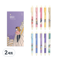 Pinkfoot Bori日常主題原子筆 0.38mm 10款組, 混色, 2組