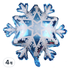 泰坦 聖誕節 活動 生日派對 氣球 大尺寸 雪花, 混色, 4個