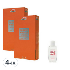 사가미 익스트림 러브미 골드 콘돔 10p x 2개 + 꼬마젤 20ml, 4세트