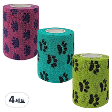 POVIS 그림자가점착밴드 7.5cm x 2m 3종 세트, 4세트