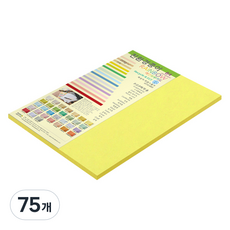 종이문화 두꺼운 양면 레인보우 카드지 205g NO7후레쉬옐로우, B4, 75개