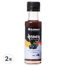 韓國 Dr.Natural Dr. Natural 蜂蜜花蜜 4年熟成蘋果醋 山桑子口味, 2個, 100ml