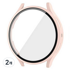 아이엠판다 갤럭시워치 액정보호 하드 풀커버 케이스 40mm, 핑크, 2개