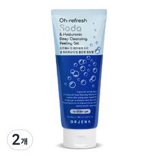 ORJENA O Refresh 蘇打和透明質酸深層清潔去角質凝膠, 2個, 180ml