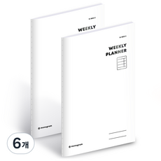 MONOGRAM 16週每週計畫本 MG-0046, 純粹白, 6個
