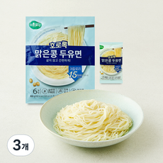 맑은물에 호로록 맑은콩 두유면 6개입, 900g, 3개