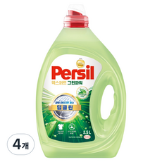퍼실 딥클린 엑스퍼트 그린파워 맥스 액체세제 본품, 4개, 2.5L