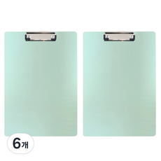 홍련 심플 클립 보드, 민트, 6개
