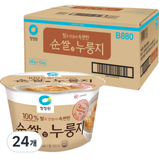 청정원 순쌀 컵 누룽지, 60g, 24개