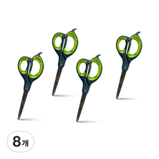 아이비스 소프트 그립 가위, 그린, 8개